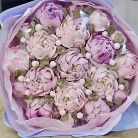 Зефирный букет, 30 см